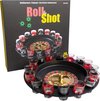 Afbeelding van het spelletje Roulette drinkspel met 16 glazen - Shot roulette casino - Feestspel - Drankspel