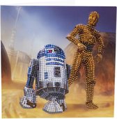 Diamond painting kaart Star Wars: R2-D2 & C-3PO.