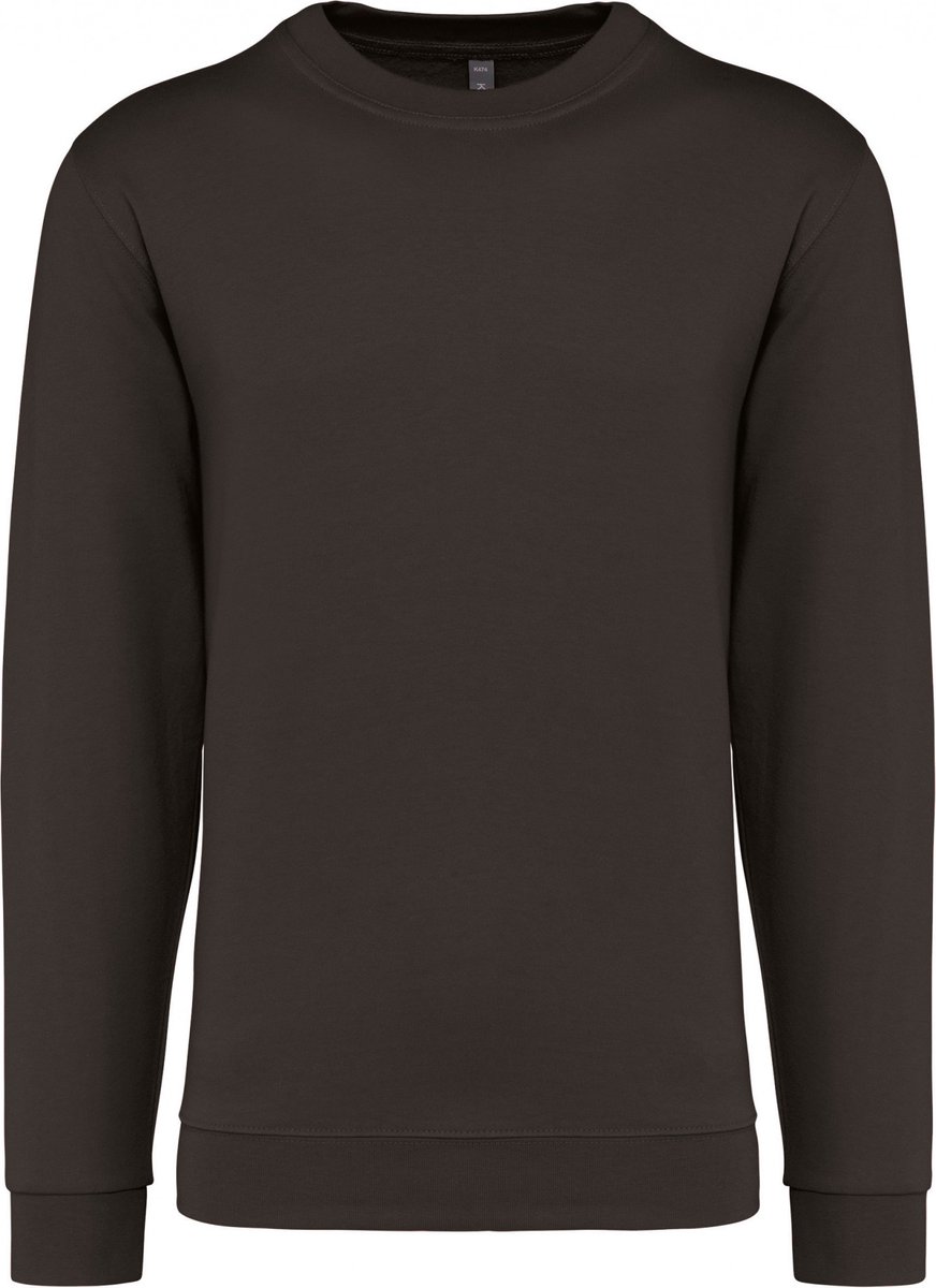 Sweater ‘Crew Neck Sweatshirt’ Kariban Collectie Basic+ Chocolade Chocolade-m