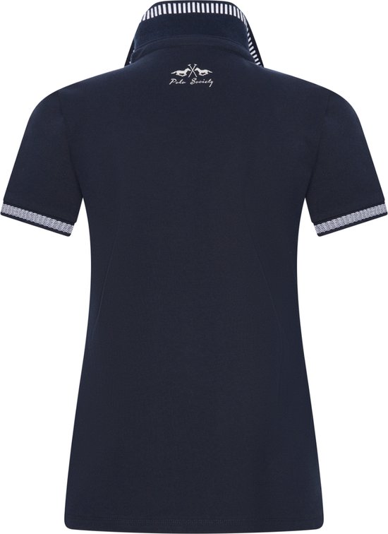 Hv Society Mila Short Sleeve Polo Shirt Dress with Logo Navy