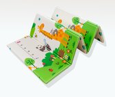 K IKIDO Baby Speelmat Kinderen - Vouwbare Kinderen Kruipmat - Speelkleed XXL- Antislip en Waterafstotend - Kruipmat - Foam - Dubbelzijdig -180 x 200 cm - 1,5 CM Dik