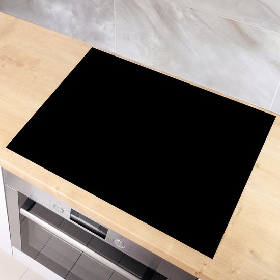 TMK ArtDeko Inductie Beschermer 80x52 cm Keuken Decoratie Kookplaat Beschermer voor Inductiekookplaat Afdekplaat Anti Slip Mat - Hirsh grijs