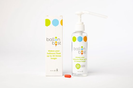 Balloonboost Ballonnencoating Boost 150ml goed voor 50ballonnen van 23cm Wit