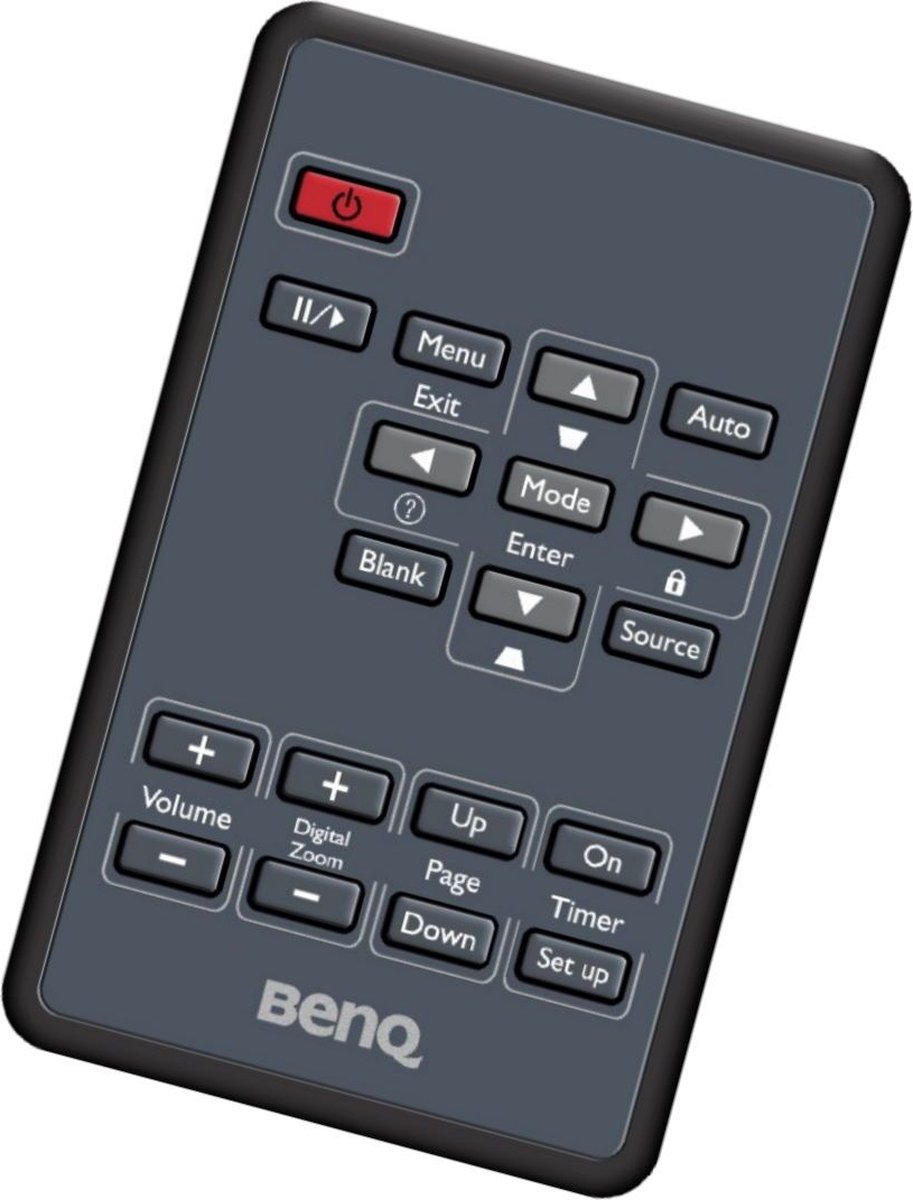 Afstandsbediening geschikt voor de BENQ MP515ST beamer, vervangt 5F.26J1K.271 / 5J.J3S06.001 / 5J.J5206.001 / 5J.J5R06.011