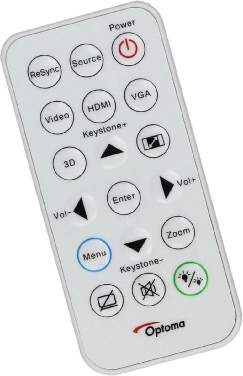 Afstandsbediening geschikt voor de OPTOMA DW346 beamer, vervangt SP.8VH02GC01