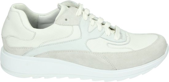 Durea 6272 H - Lage sneakersDames sneakers - Kleur: Wit/beige - Maat: 38