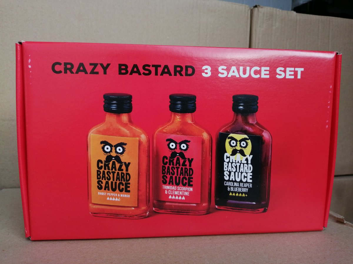 Coffret Crazy Bastard 3 sauces fortes