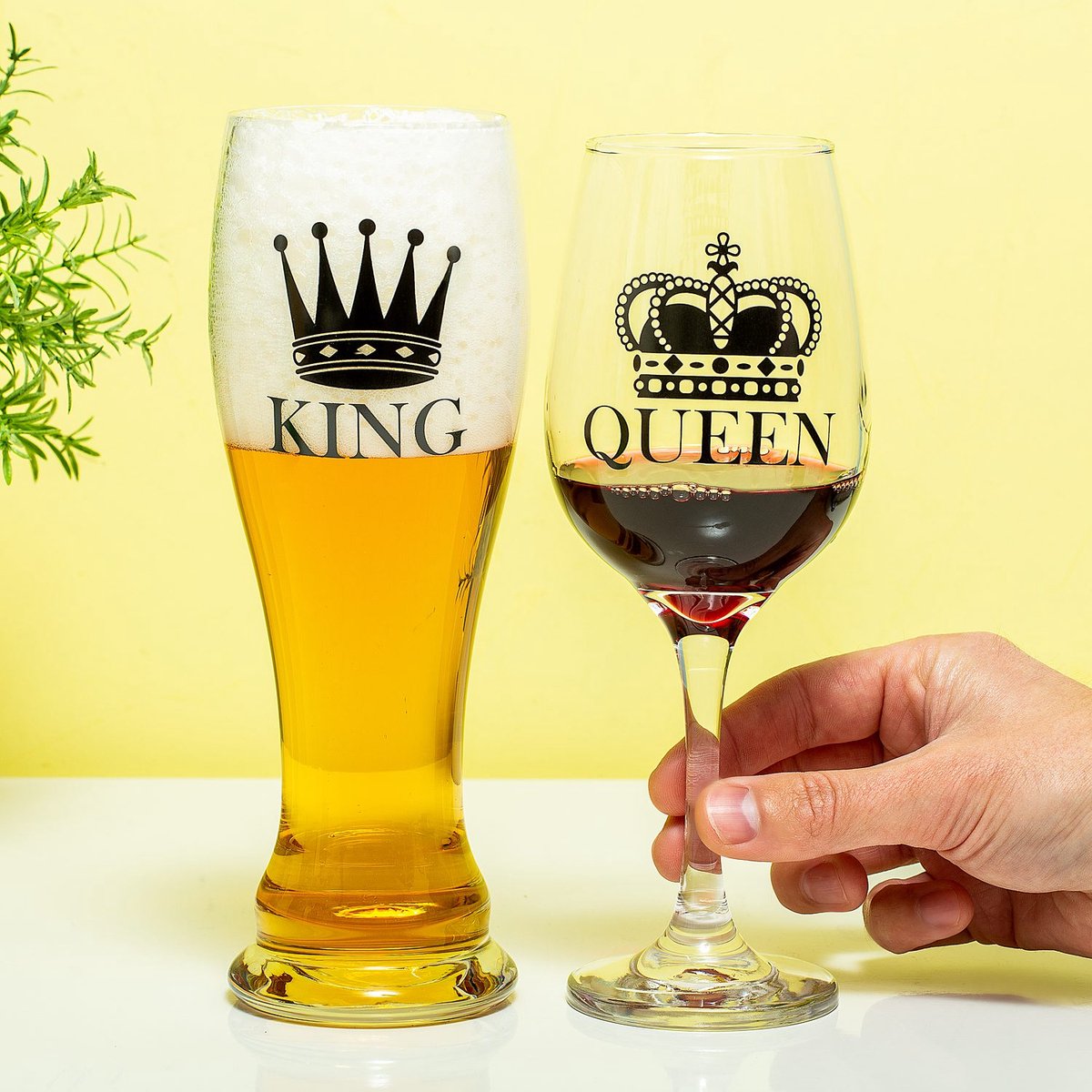 OOTB King & Queen glazenset
