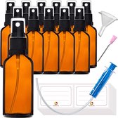 Spray Bottle - Mist Spray Bottle / Refillable Roller Bottles - For Cleaning, Perfumes, Essential Oils – Travel Size 50ml-12pcs
