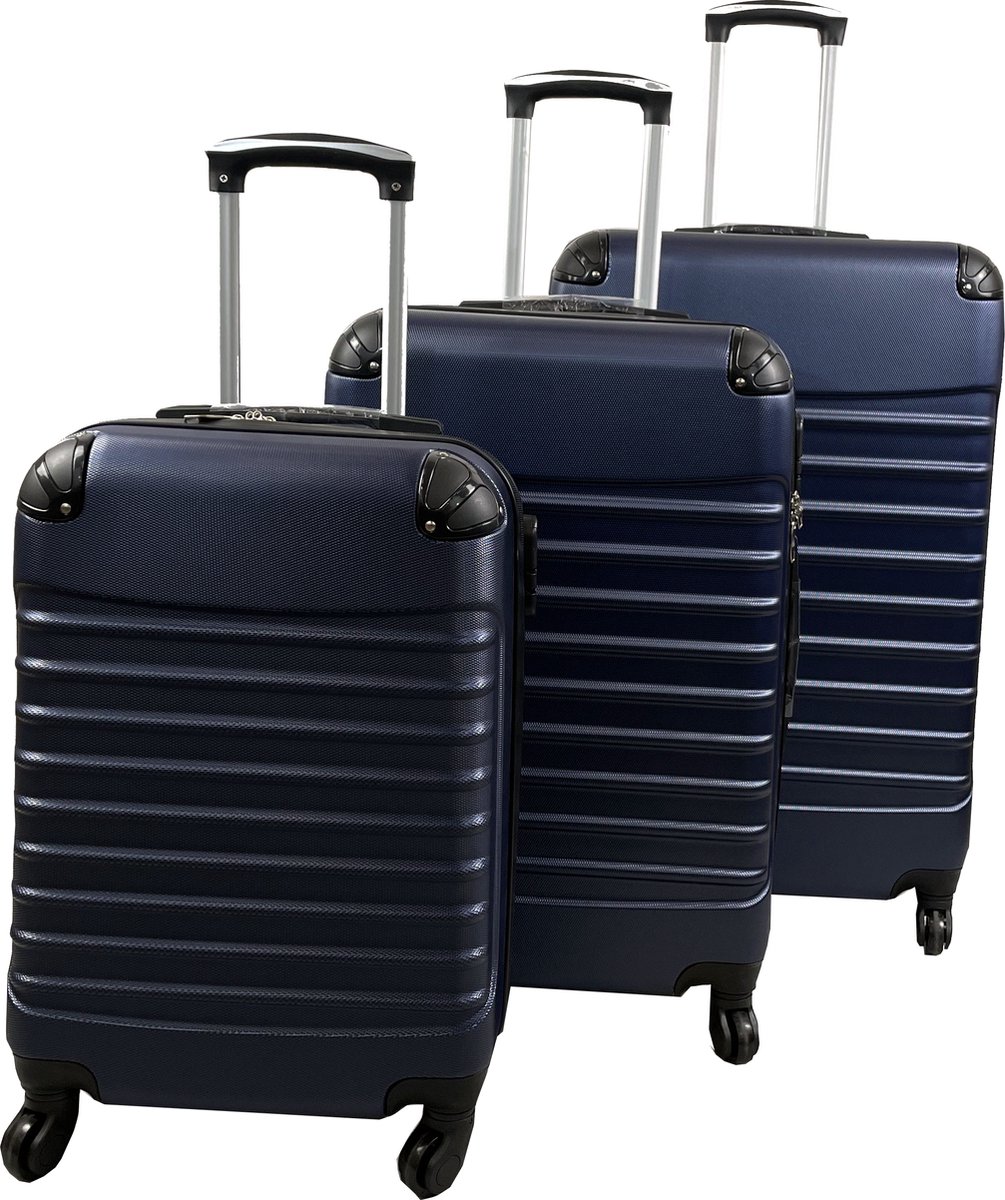 Banerle Kofferset 3 Delig - 85l & 50l & 30l Hard Case- Donkerblauw