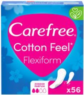 Carefree Cotton Feel Flexiform Petit / Medium 56 pièces