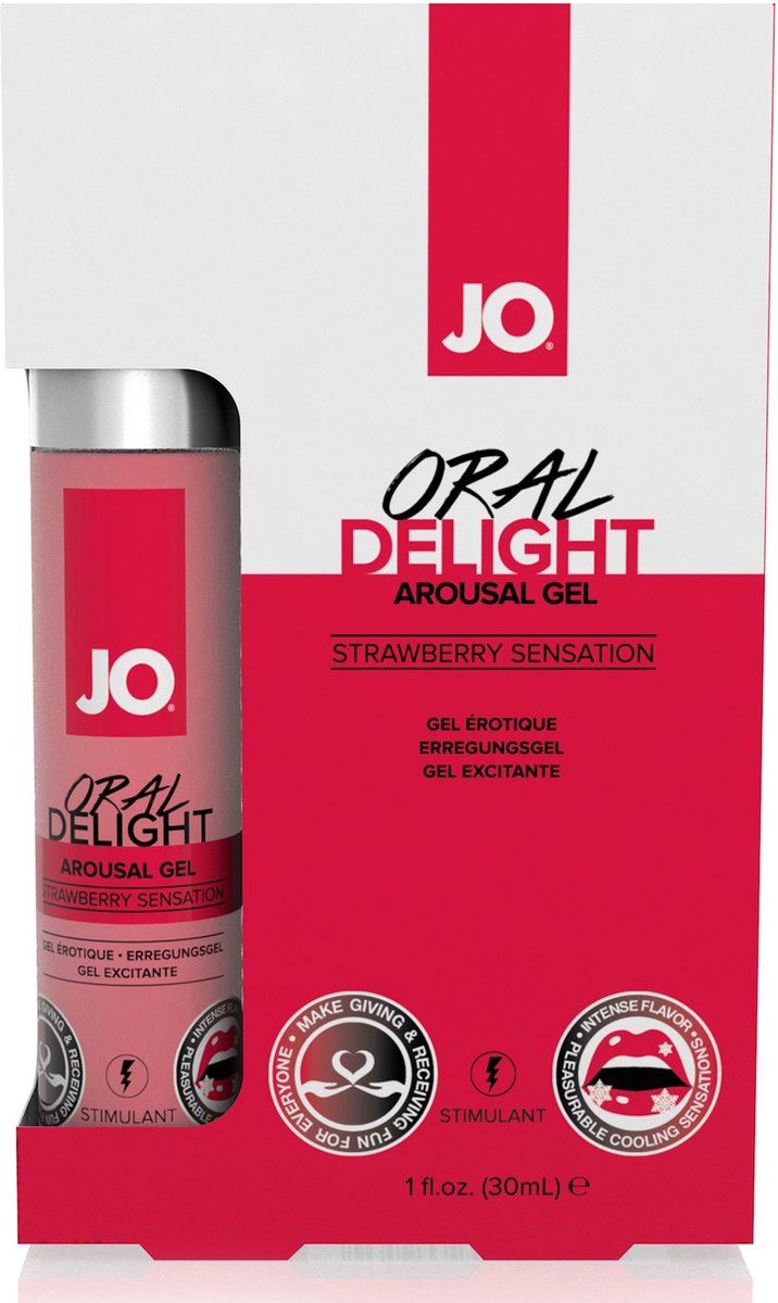 Goedkoopste System JO - Oral Delight Stimulerende Clitoris Gel Aardbei - 30 ml