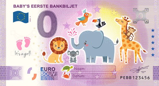 Baby's eerste geld Muntset 2023 roze van Royal Dutch Mint — afbeelding 4