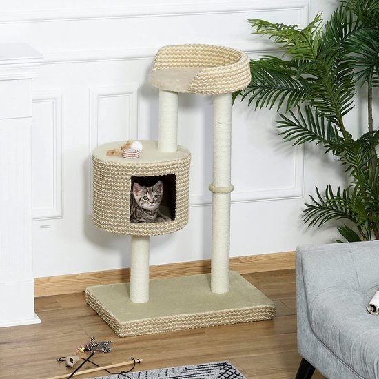 griffoir pour chat / grand arbre d'escalade - maison de jeu pour chats / maison de jeu pour chats
