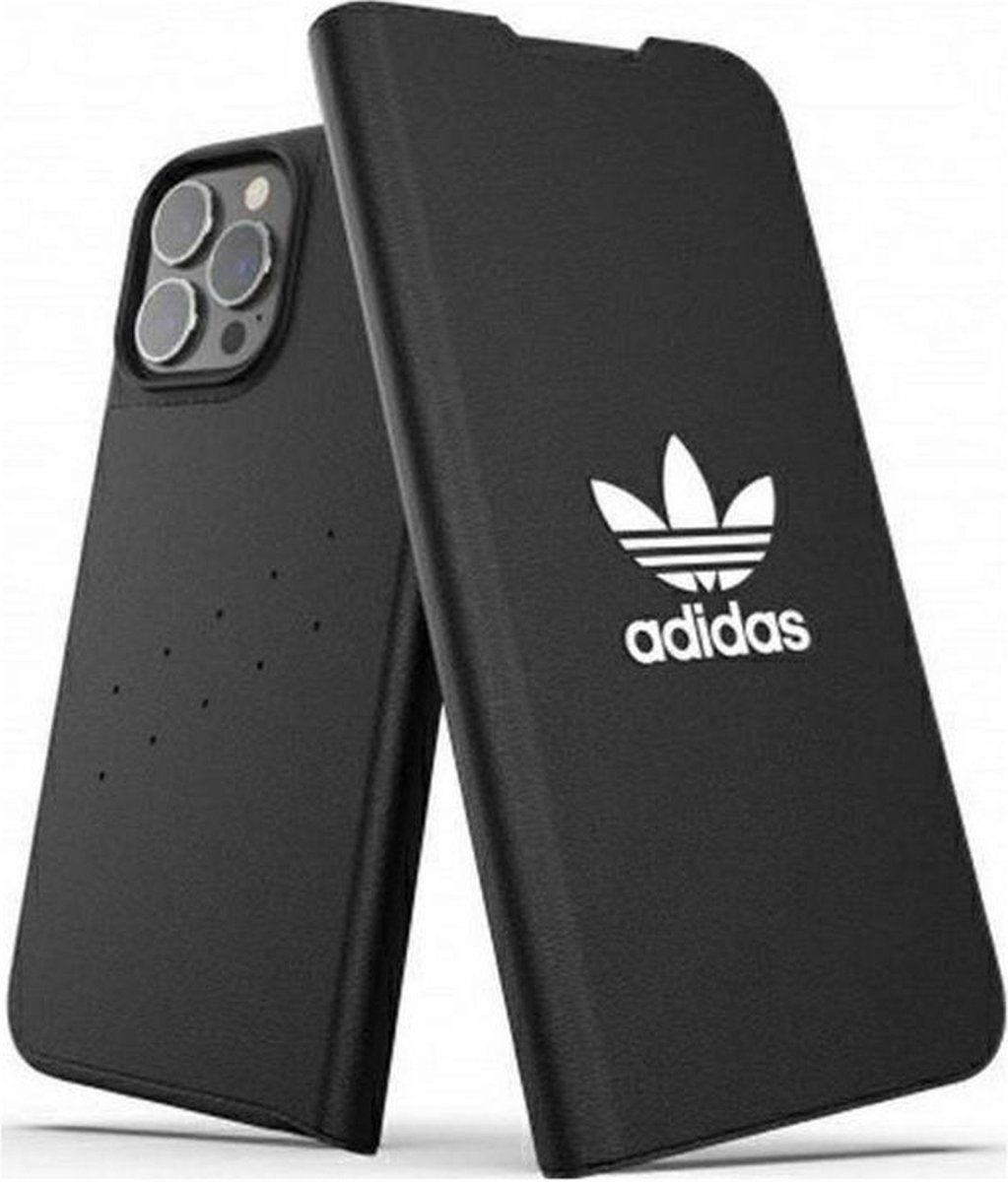 Adidas OR Trefoil Book Case - Geschikt voor Apple iPhone 13 Pro Max (6.7") - Zwart
