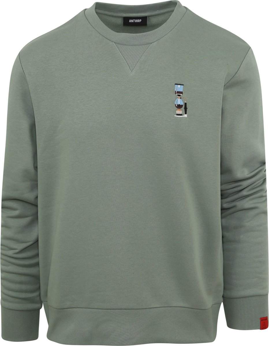 ANTWRP - Sweater Percolator Groen - Maat XL - Regular-fit