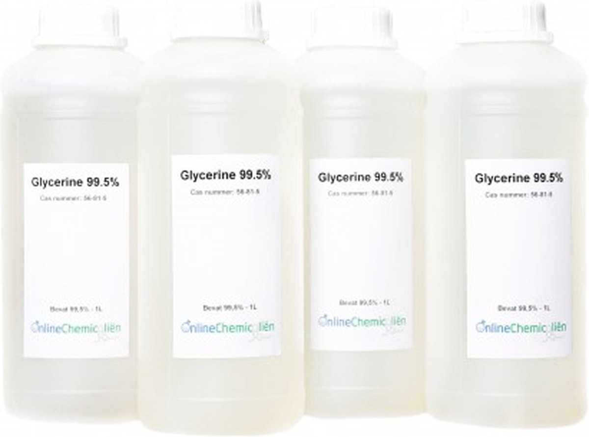Glycerine / Glycerol 99,5% - Glycerine Plantaardig – Glycerine Vloeistof – 1,2,3-propaantriol – 8x1L