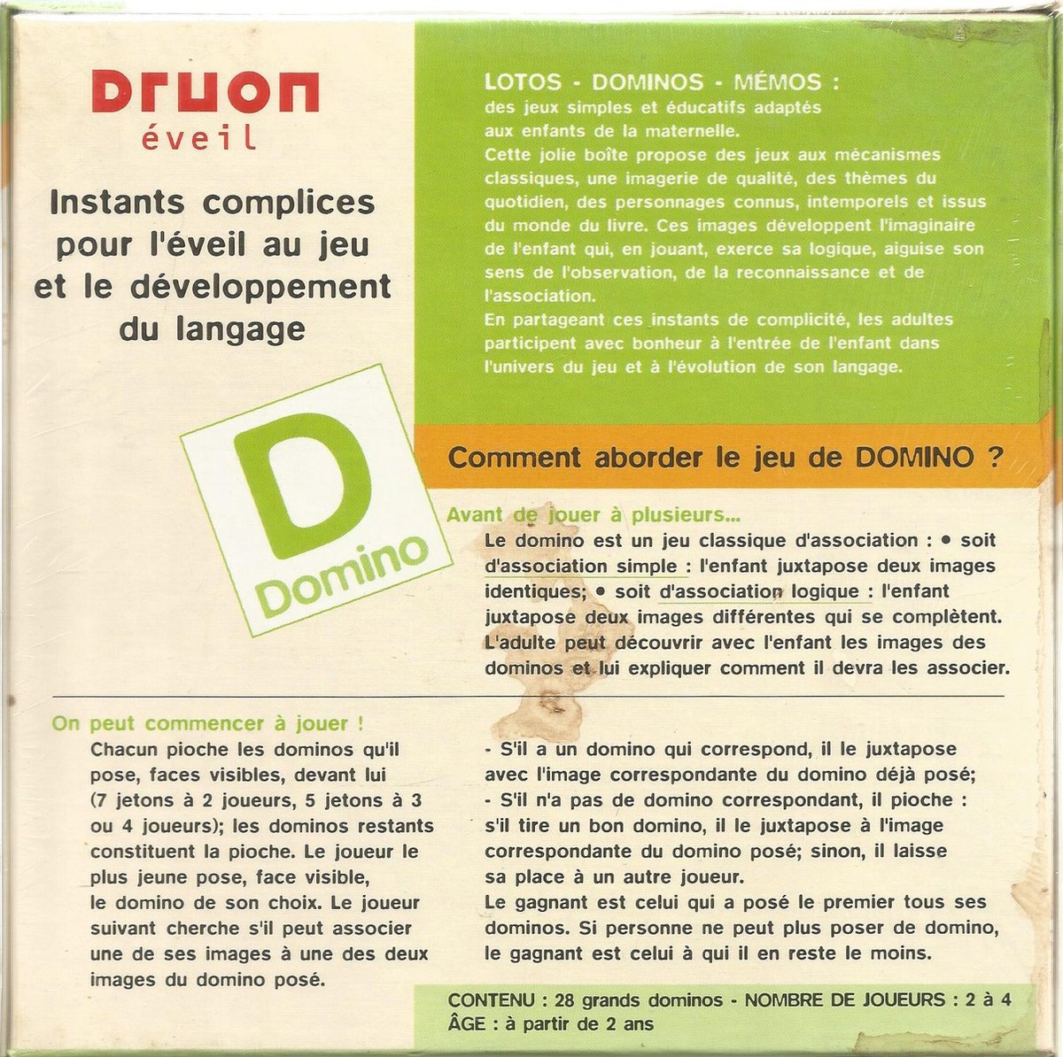 domino : didou, Jeux