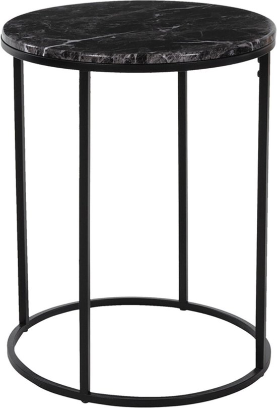 Malaga bijzettafel 50x50xH46 cm aluminium antraciet - AVH Outdoor Tuinmeubelen