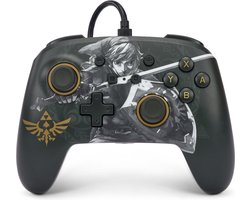 PowerA Geavanceerde Bedrade Gamecontroller voor Nintendo Switch - Battle-Ready Link - Legend of Zelda - Zwart
