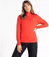 Dare2B Dames Lowline II Stretch Pully Volcanic Red Maat S/36