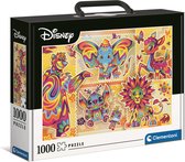 Clementoni - Puzzel 1000 Stukjes In Valigetta Disney Classic, Puzzel Voor Volwassenen en Kinderen, 14-99 jaar, 39677