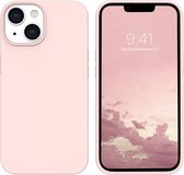 Hoesje Geschikt voor iPhone 14 - zacht siliconen - Liquid Backcover – Zand Roze