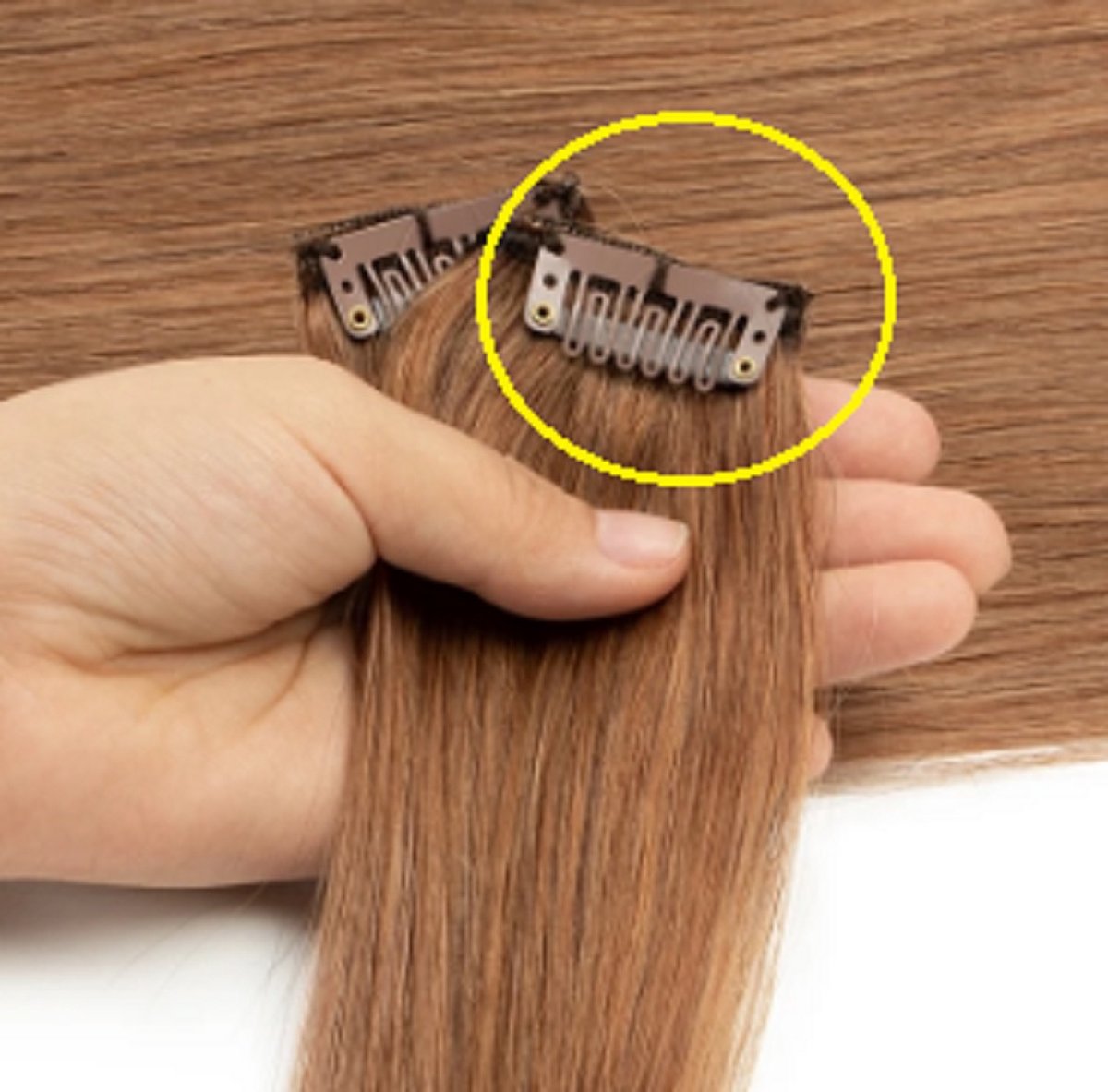 Clip in clipjes zelf haar extensions maken 16 stuks clipjes haarstuk