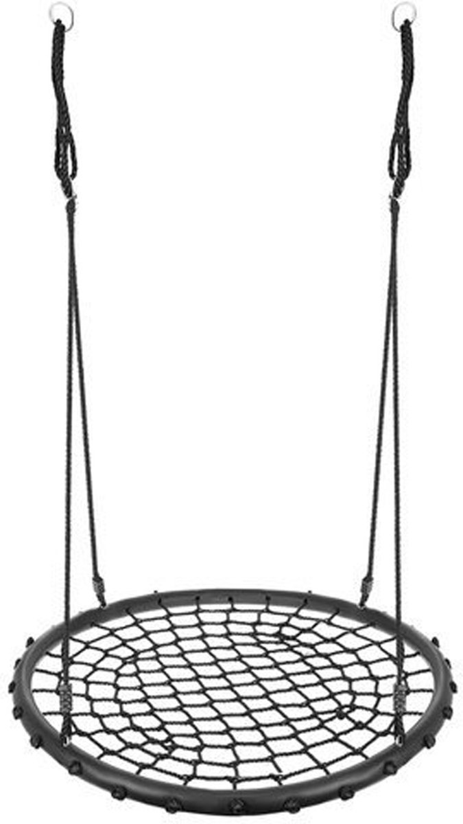 Gard In Nestschommel – ø 100 cm – Schommel – Buitenspeelgoed – Zwart – Ronde Kinderschommel – voor Kinderen – Nest / Rond – Buitenschommel – Schommels – Swing