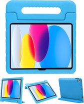 Tablethoes geschikt voor iPad (2022) 10.9 Inch Hoesje - 10e Generatie - Tablethoes geschikt voor iPad 10 Hoes - EVA Kid Case - Hoesje Voor Kinderen - Blauw