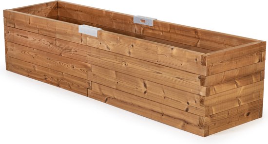 Foto: Witbosch plantenbak 210 x 57 x 50 cm modulair design thermowood