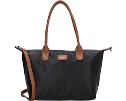 Charm London Buckingham Hand & Schoudertas Shopper - Kunstleer - Vegan Leer - Tote Bag - Dames Tas - Zwart