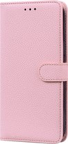OnePlus Nord Book Case Cover avec Camera Protection - TPU - Porte-cartes - Cordon - OnePlus Nord - Rose
