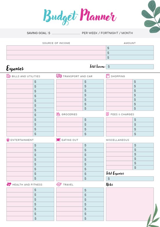 Budget Planner - Mon Agenda sur-mesure