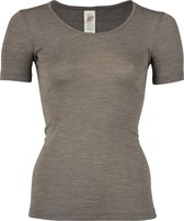 Engel Natur T-shirt Femme Soie - Laine Mérinos GOTS noyer 42/44L