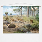 Wandkleed Uit de Australische dierenwereld van M.A. Koekkoek - L: Landscape 135 x 95 cm