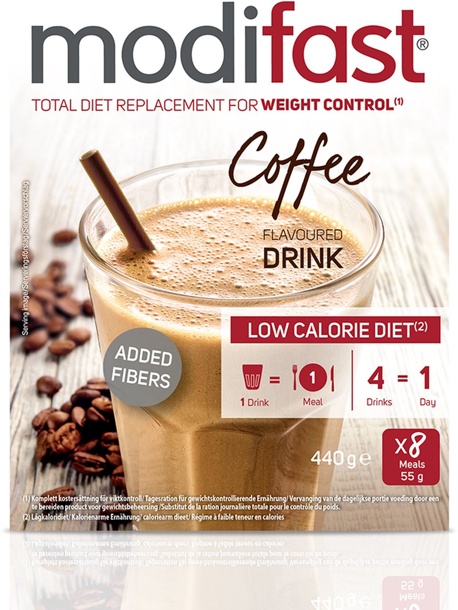 Goedkoopste Modifast Intensive - Milkshake - Koffie - 440 gr