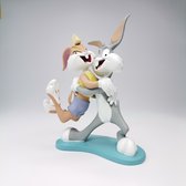Looney Tunes, Statue , Figurine Bugs Bunny & Lola 20cm.