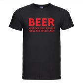 BEER T-shirt | Grappige tekst | T-shirt tekst | Fun Shirt | Tshirt | Zwart Shirt | Bier | Feest | Party | Carnaval | Maat XL