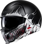 Hjc I20 Scraw Zwart Wit Mc5Sf Open Face Helmet - Maat M - Helm