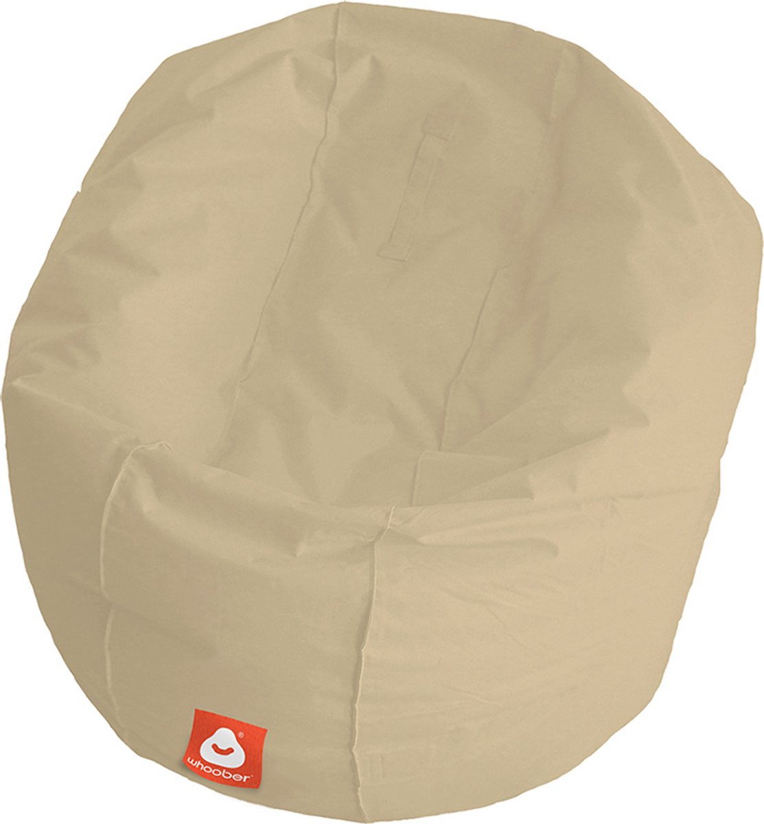 Whoober ronde zitzak Ibiza L outdoor beige - Wasbaar - Voor binnen en buiten