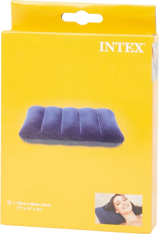 Intex Opblaasbare Kussen | Inflatable Travel Pillow | Reis Kussen |  Reiskussen |... | bol.com