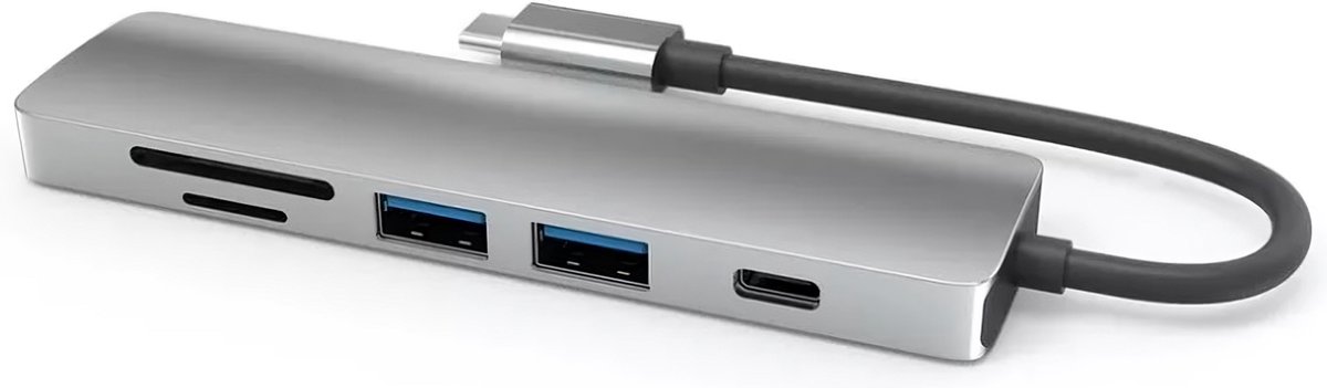 USB hub - USB C hub - USB splitter - USB 3.1 - 6 in 1 - Laptop - USB C