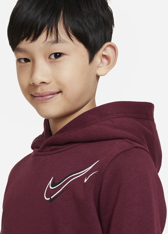 Nike Sweat à Capuche Fleece Park 20 - Rouge/Blanc Enfant