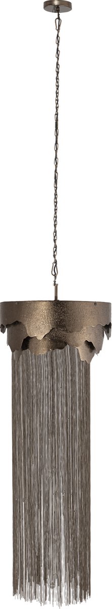 PTMD Lucass Silver casted alu hanging lamp high chains