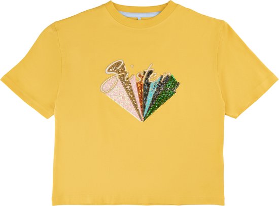 The New t-shirt meisjes - geel - Tnfreja TN4818 - maat 146/152