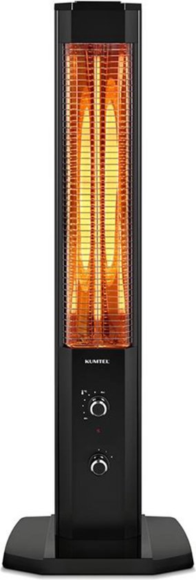 Kumtel MH1200 -Heater - Infrarood kachel - 600/1200 watt - voor binnen en buitengebruik - Temperatuur instelbaar