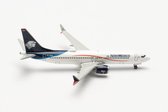 Herpa Boeing vliegtuig 737 Max 8 Aéromexico schaal 1:500 lengte 7,9cm