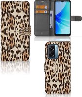 Book Cover OPPO A77 5G | A57 5G Smartphone Hoesje Leopard