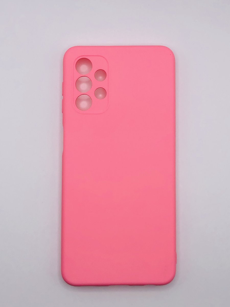 Siliconen back cover case - Geschikt voor Samsung Galaxy A32 5G - TPU hoesje Roze